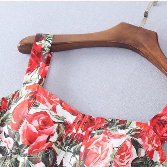 BED OF ROSES DRESS SIZE MED - Picture 3 of 6